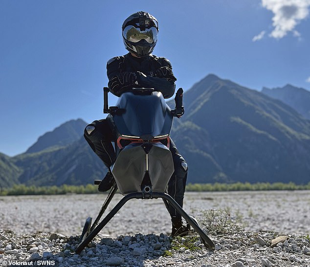 Poland-based Volonaut has revealed the Airbike: a small one-person vehicle said to be able to fly at 124 mph