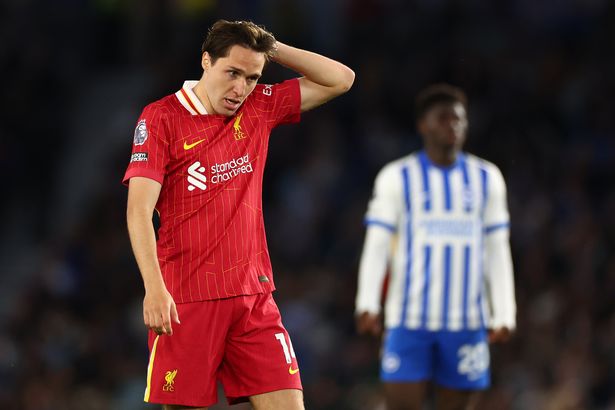 Federico Chiesa during Brighton vs Liverpool