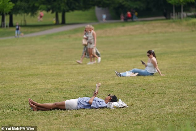 As Britain sweltered though summer-like temperatures this spring, the new record for spring may not come as a surprise. Pictured, Greenwich Park, London, May 31, 2025